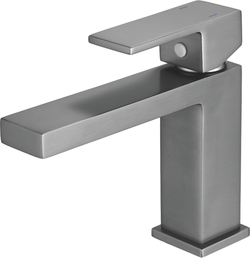 Смеситель для раковины, оружейная сталь, B10672-3