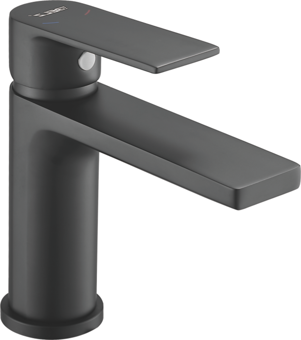 Смеситель для раковины, черный, латунь, B10678-7