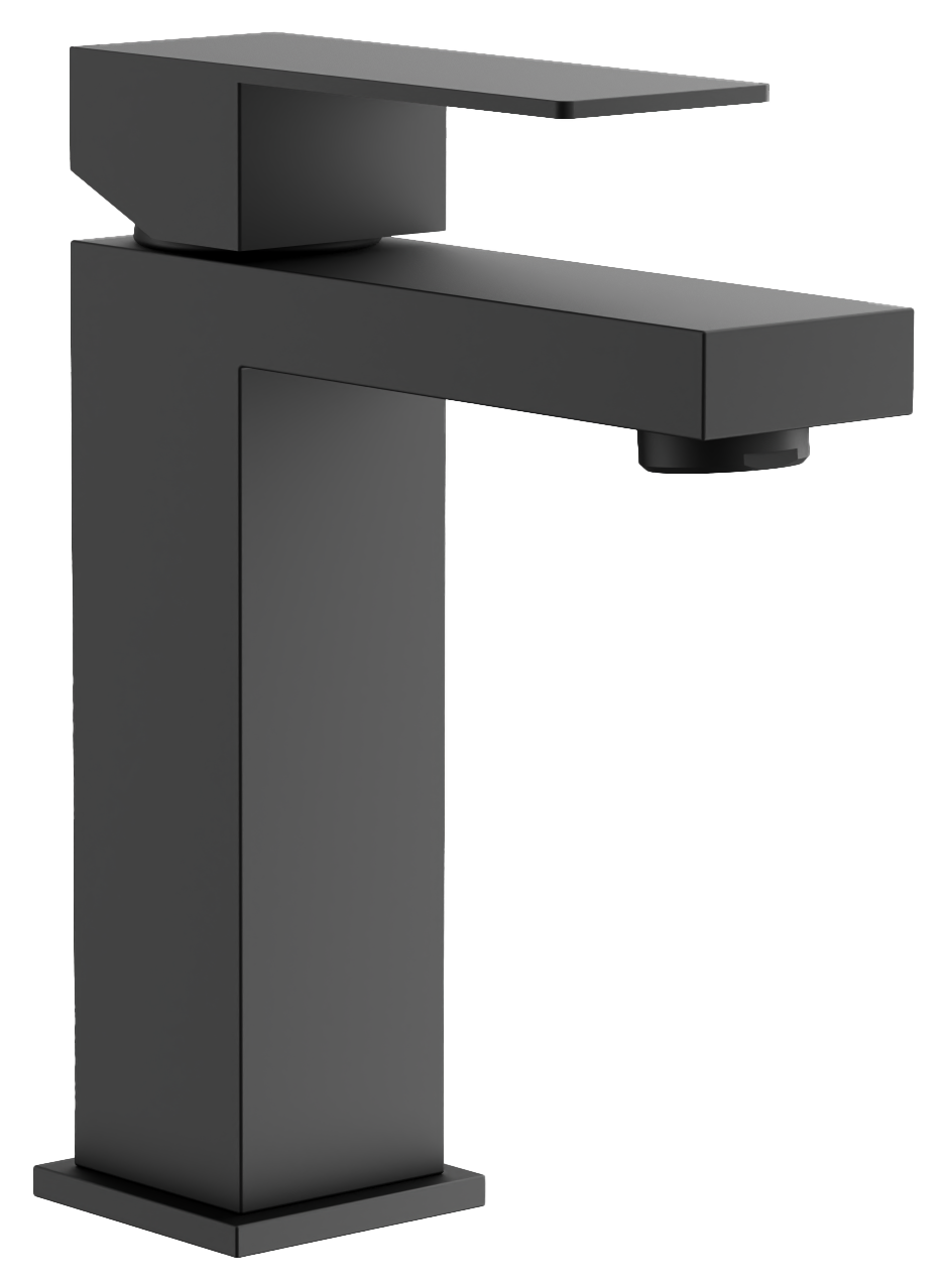 Смеситель для раковины, черный, нержавеющая сталь, B10817-7