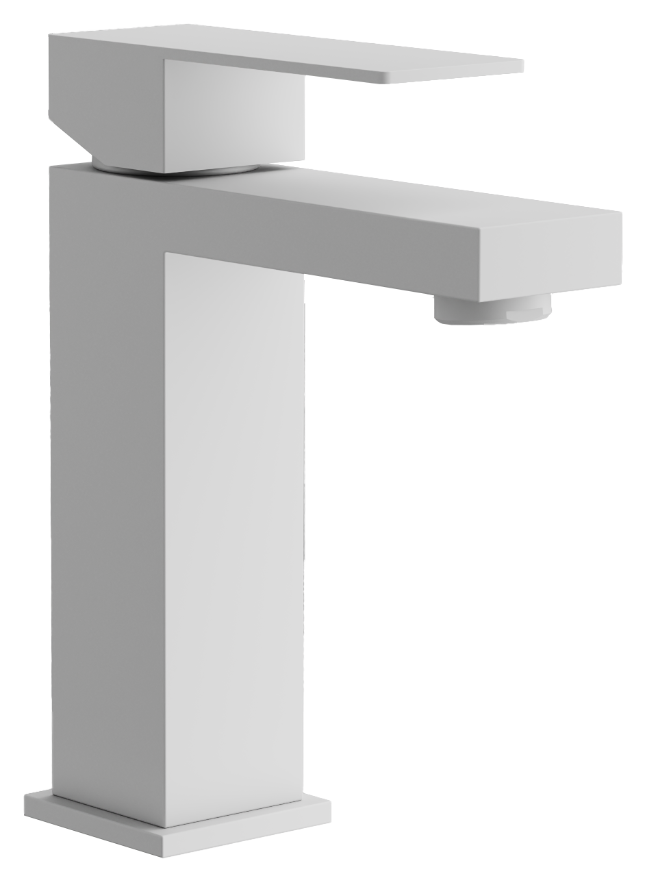 Смеситель для раковины, белый, нержавеющая сталь, B10817-8