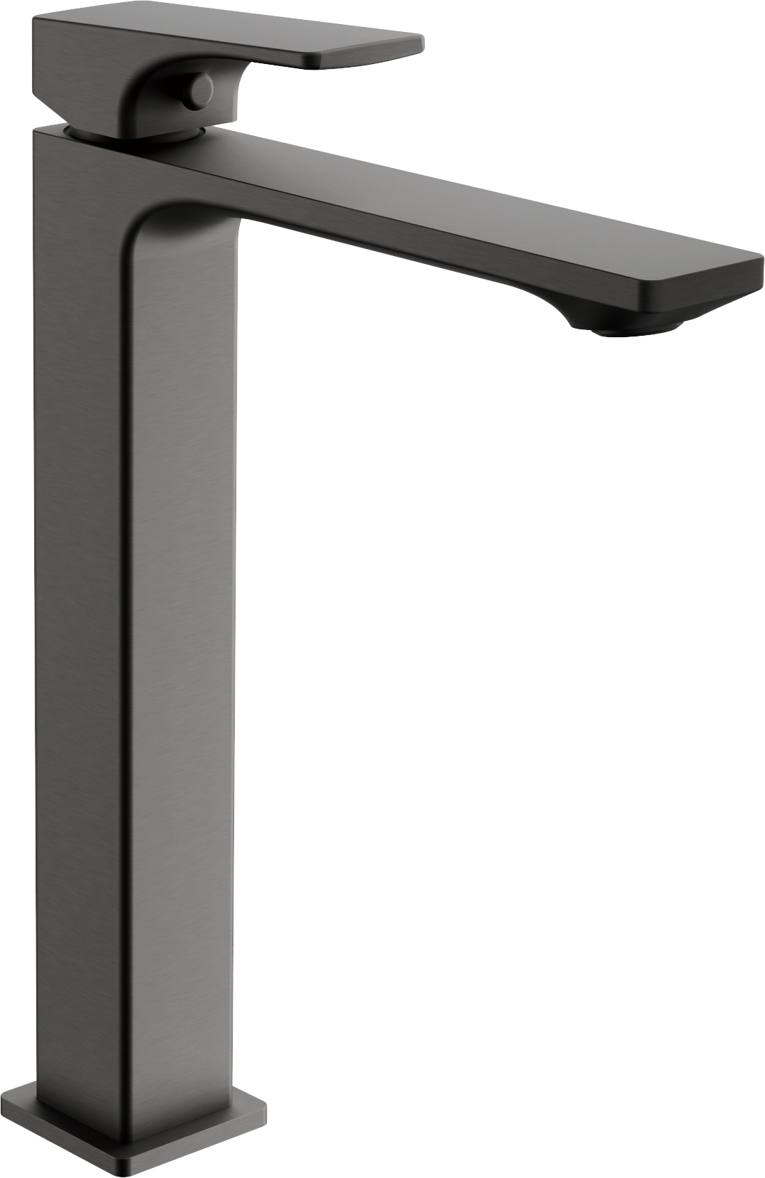 Смеситель для раковины-чаши, высокий, оружейная сталь, латунь, B11709-3