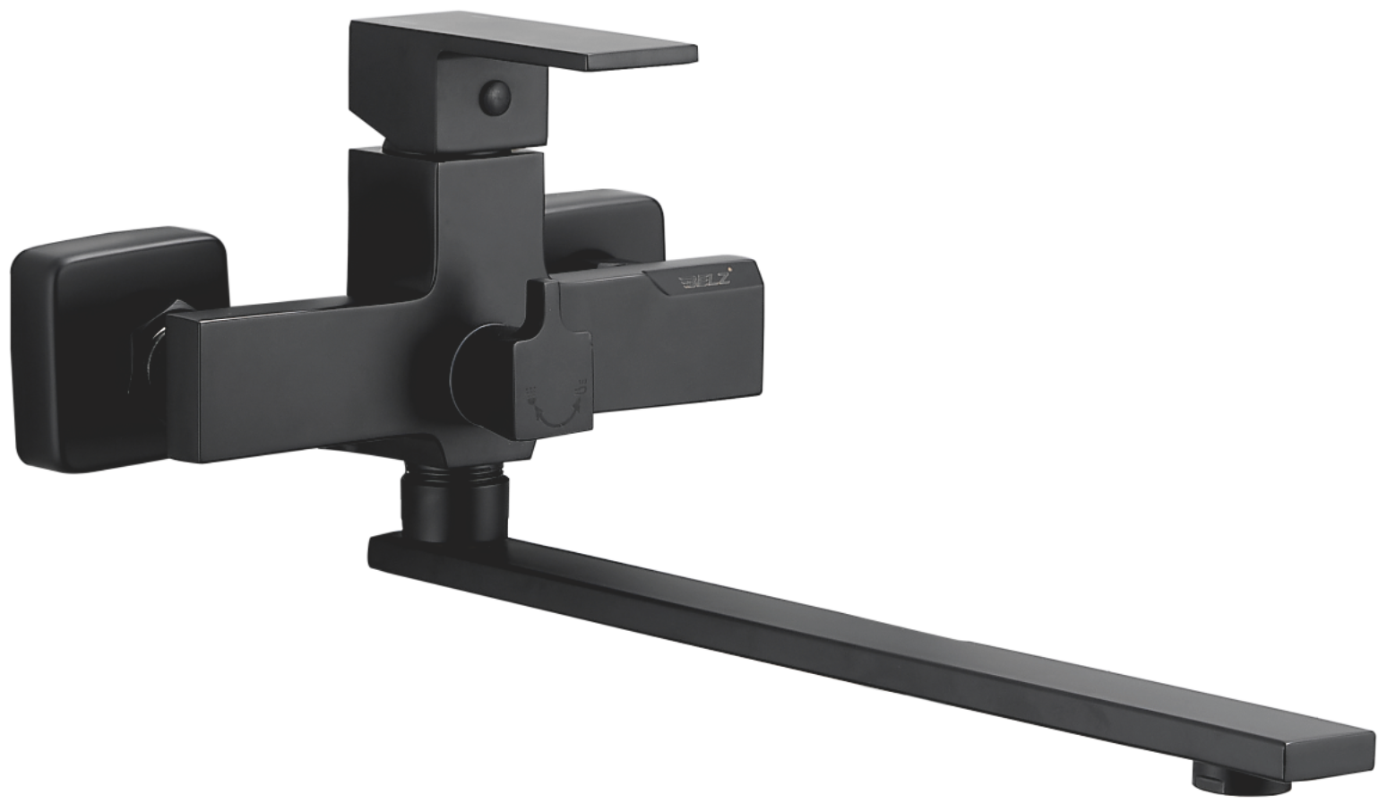 Смеситель для ванны, длинный излив, черный, B22613-7