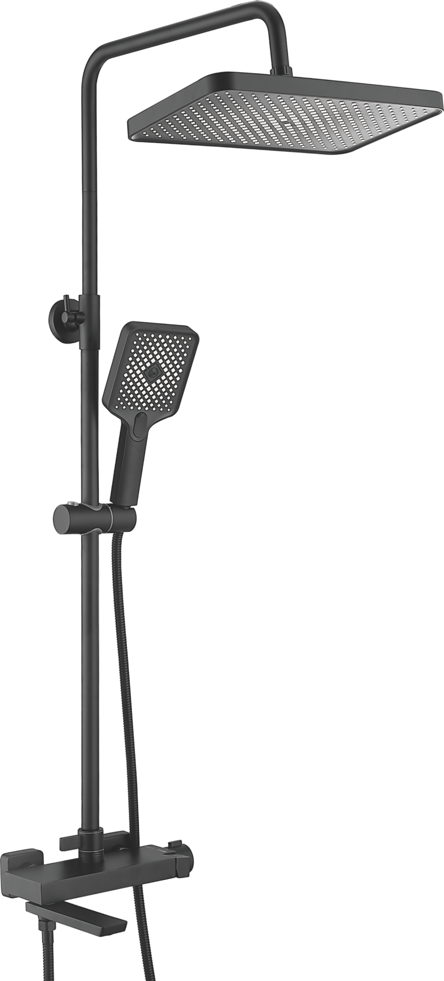 Душевая система, излив-переключатель, черный, B24672-7