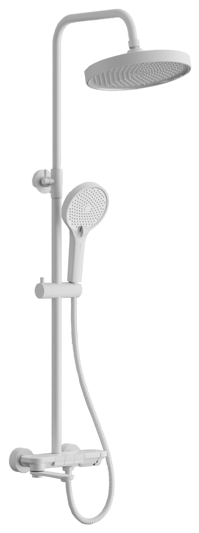 Душевая система, клавишный переключатель, белый, B25713-8