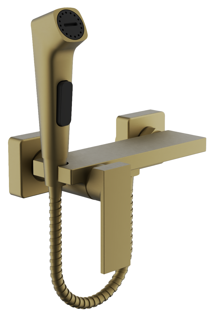 Смеситель гигиенический, с гигиенической лейкой, брашированное золото, B55653-5