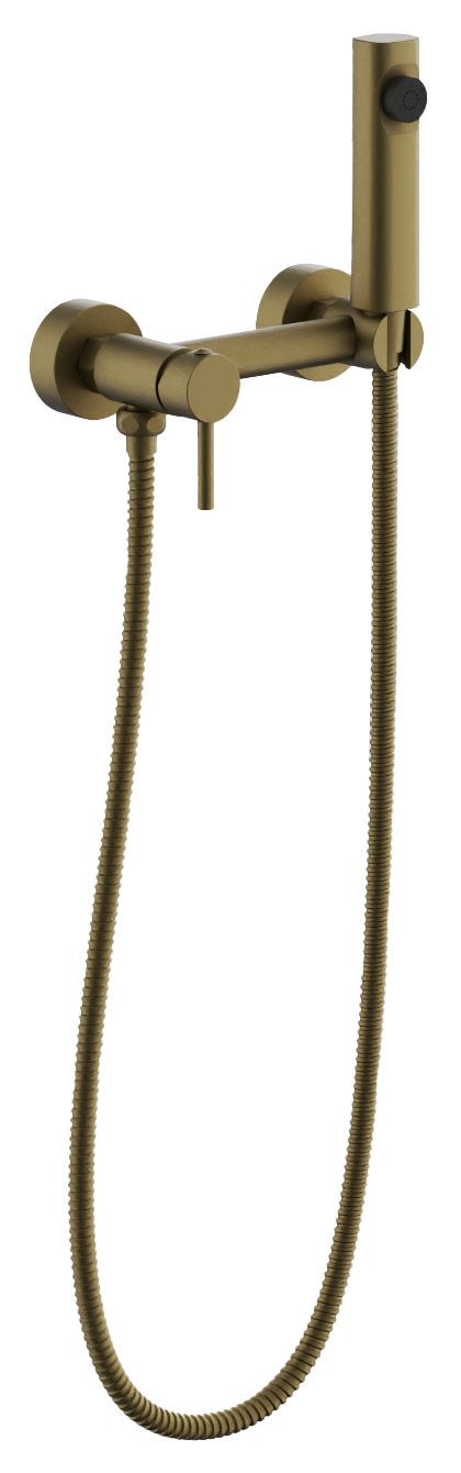 Смеситель гигиенический, с гигиенической лейкой, брашированное золото, B55803-5