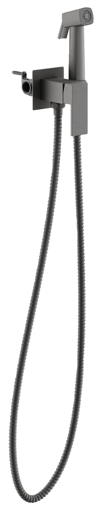 Смеситель гигиенический, с гигиенической лейкой, оружейная сталь, B55805-3