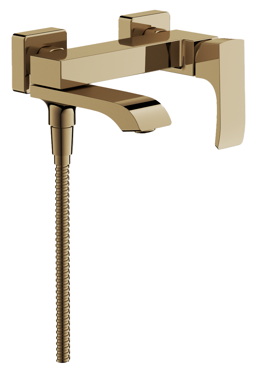 Смеситель для ванны, короткий излив, золото, B60507-5