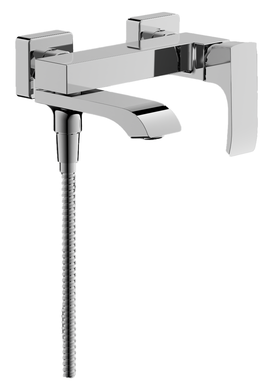 Смеситель для ванны, короткий излив, хром, B60507