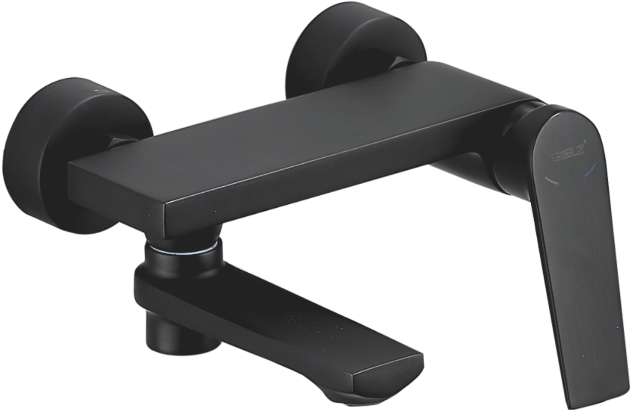 Смеситель для ванны, короткий излив, черный, B60533-7