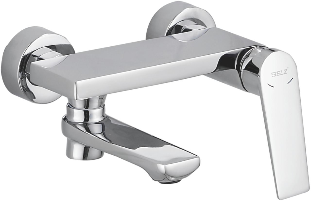 Смеситель для ванны, короткий излив, хром, B60533