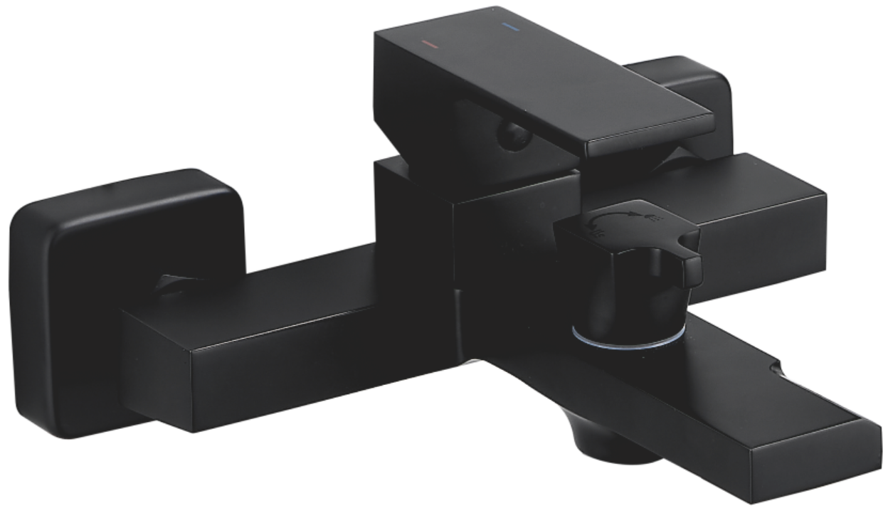 Смеситель для ванны, короткий излив, черный, B60613-7