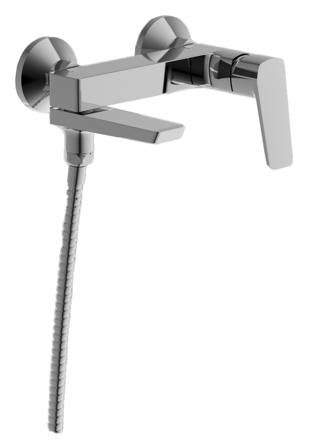 Смеситель для ванны, короткий излив, хром, B60715