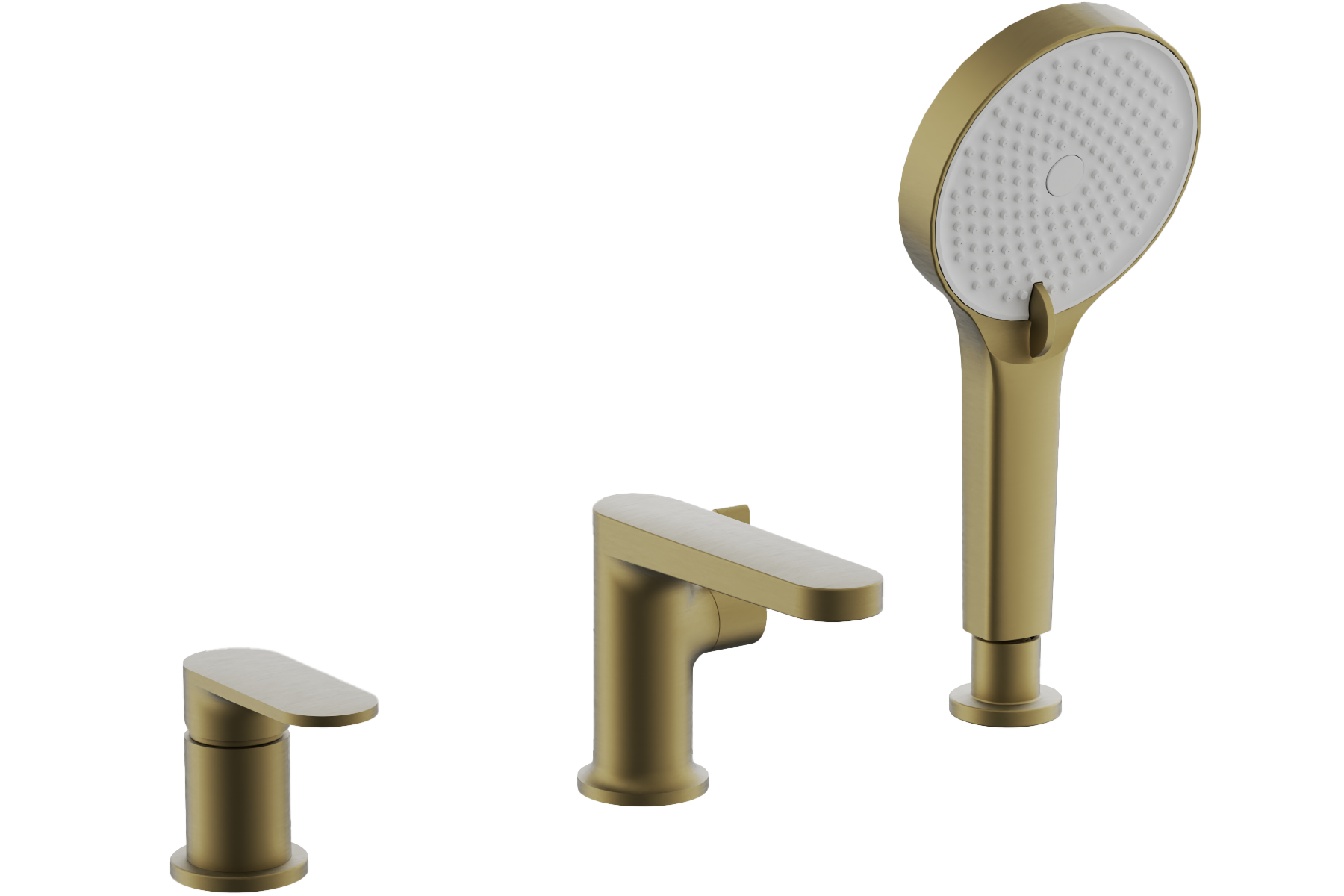 Смеситель для ванны, на борт, брашированное золото, B66713-5