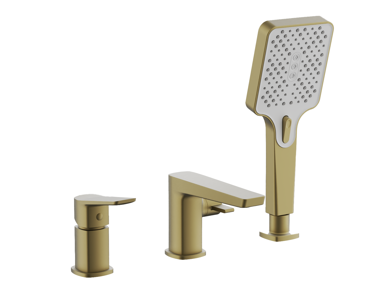 Смеситель для ванны, на борт, брашированное золото, B66715-5