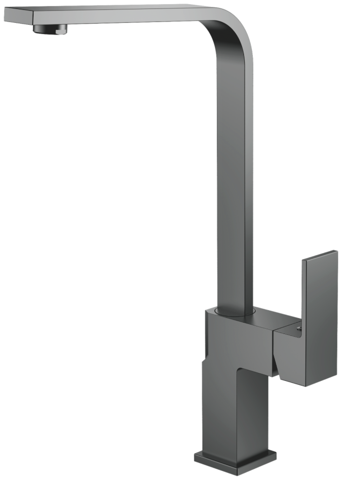 Смеситель для кухни, поворотный излив, оружейная сталь, B70613-3