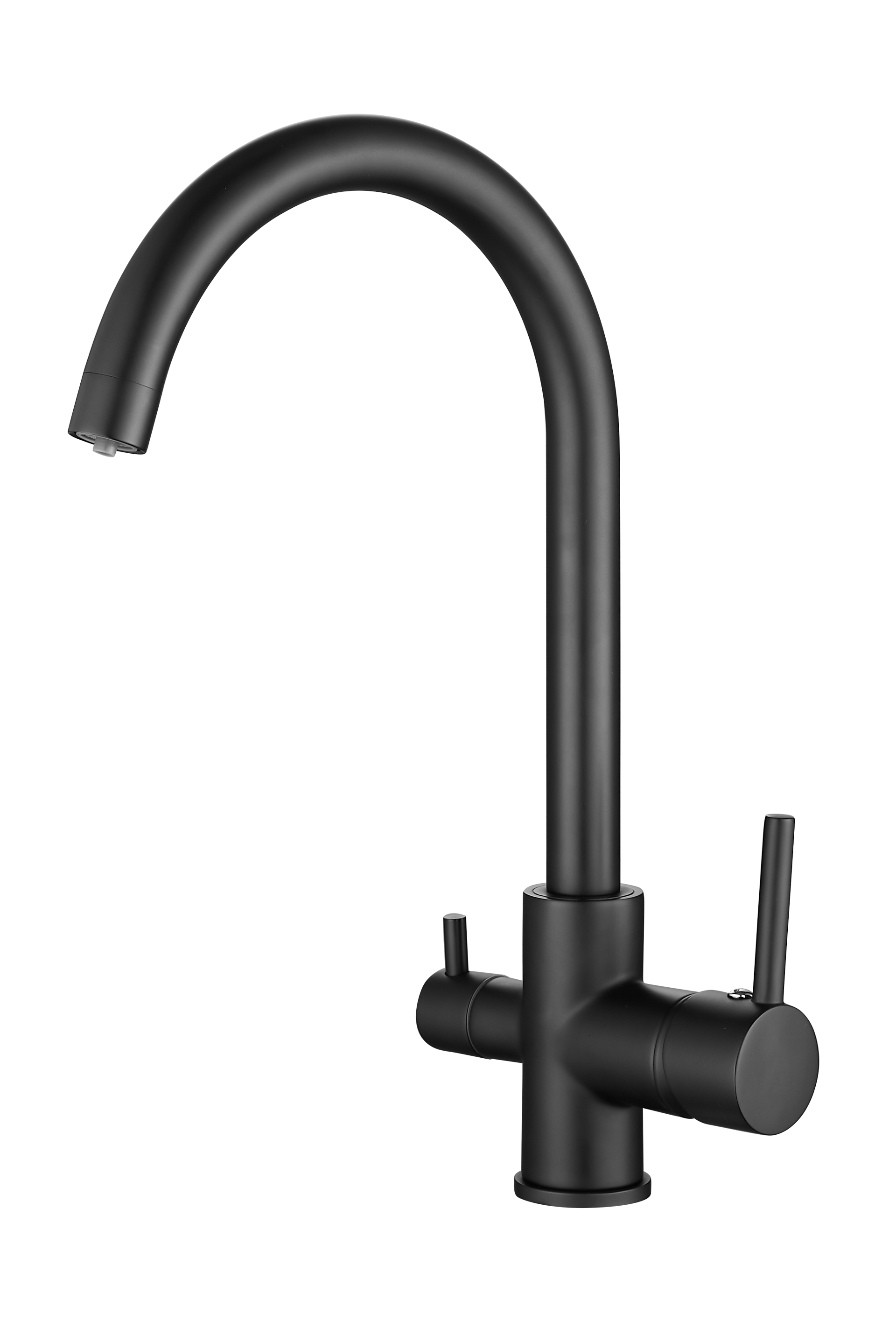 Смеситель для кухни, с подключением фильтра, черный, B76801-7