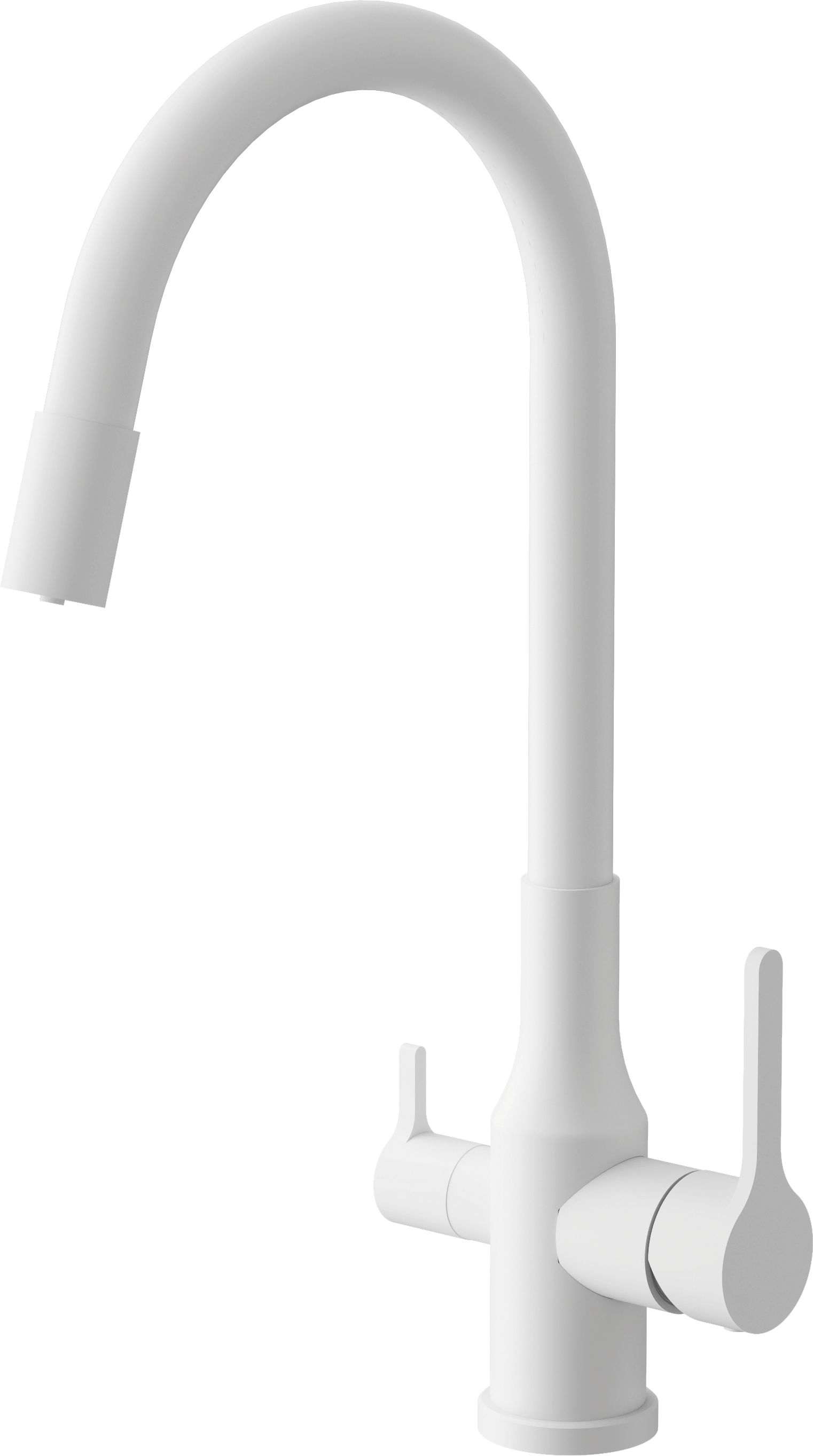 Смеситель для кухни, с подключением фильтра, белый, B76814-8