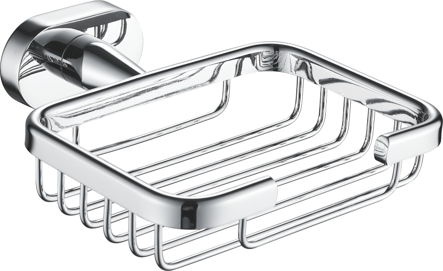 Мыльница, металлическая, хром, B90002-1