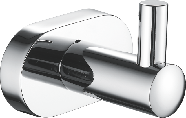 Крючок, одинарный, хром, B90005-1