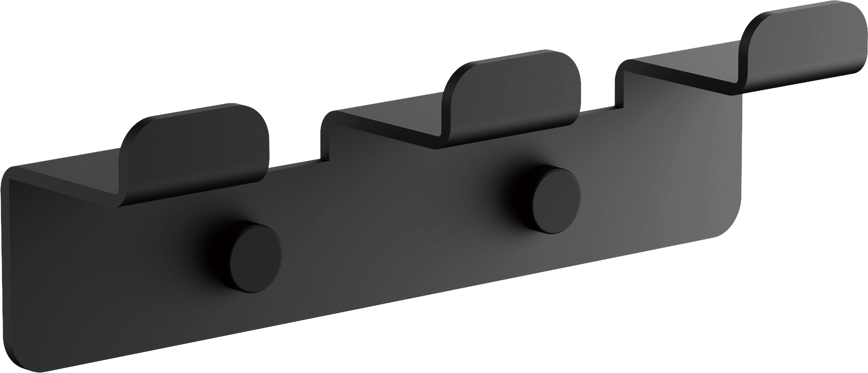 Планка с крючками, (3), черный, B9003-7