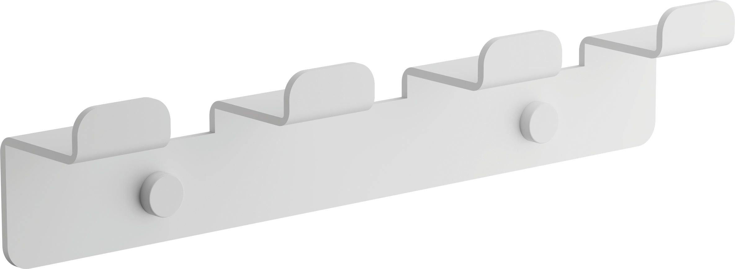 Планка с крючками, (4), белый, B9004-8