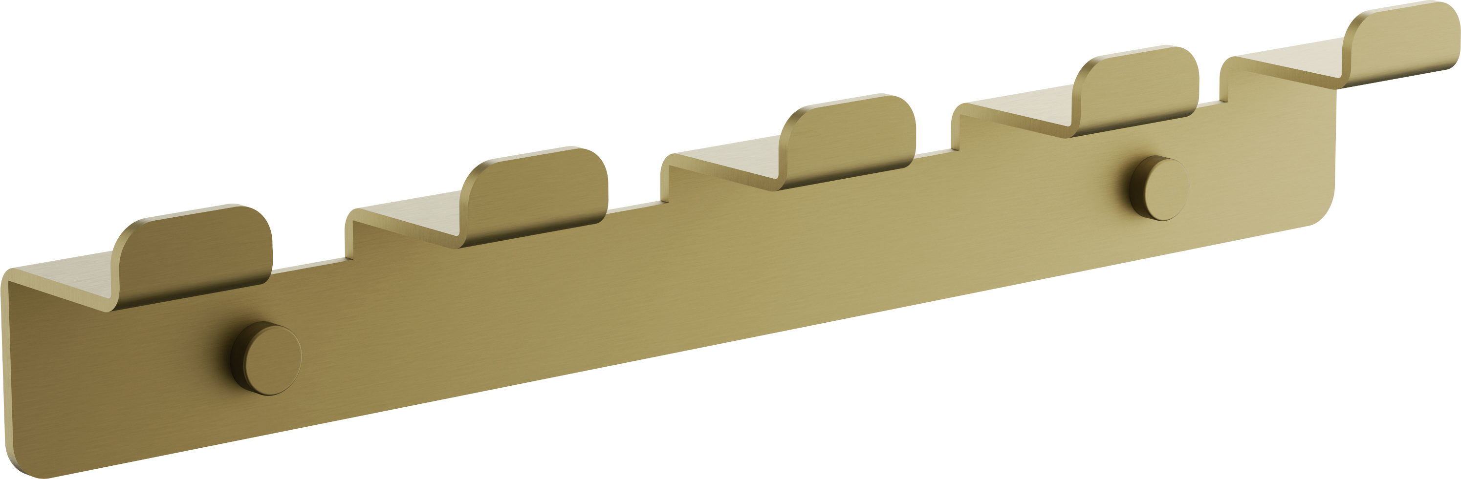 Планка с крючками, (5), брашированное золото, B9005-5