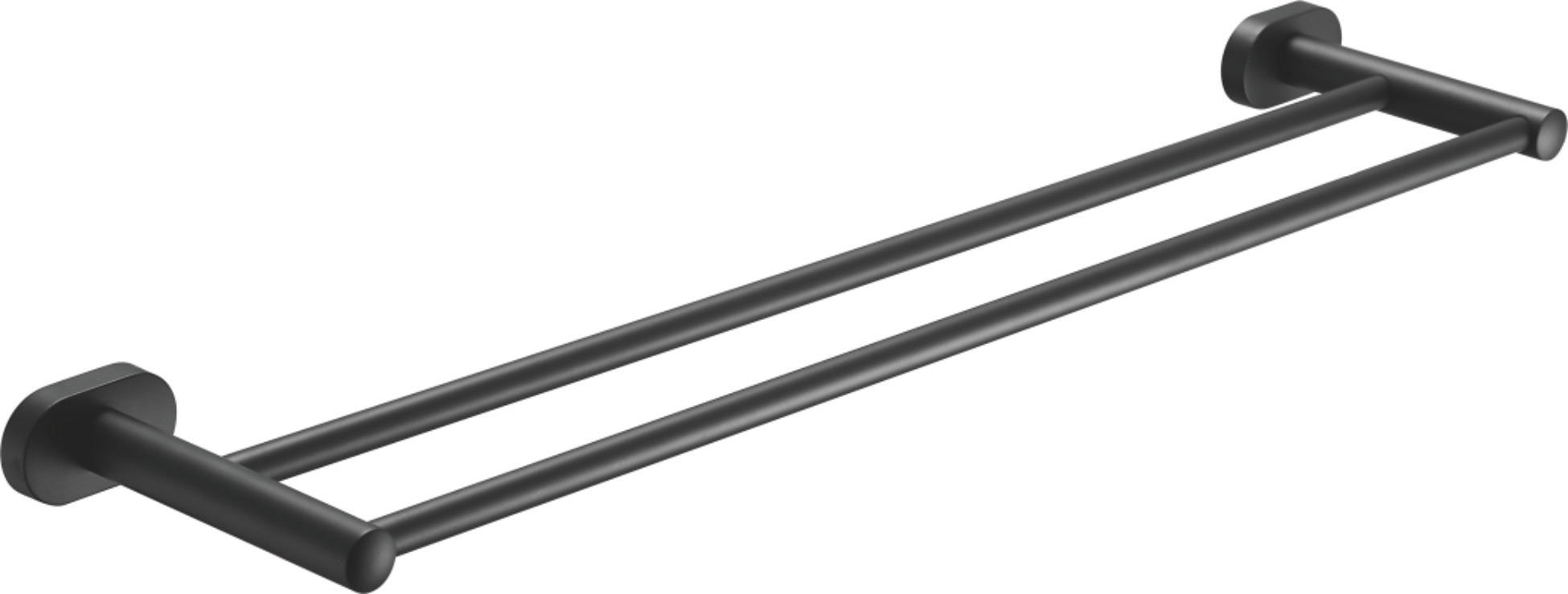 Держатель для полотенец, двойной (1), черный, B90109