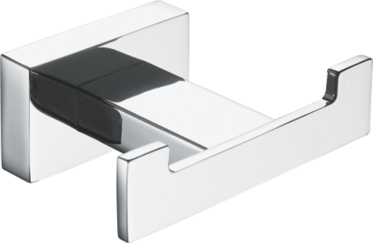 Крючок, двойной, хром, B90205-2