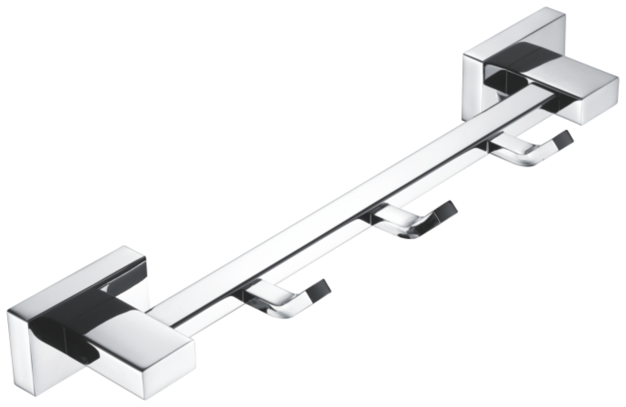 Планка с крючками, (3), хром, B90215-3