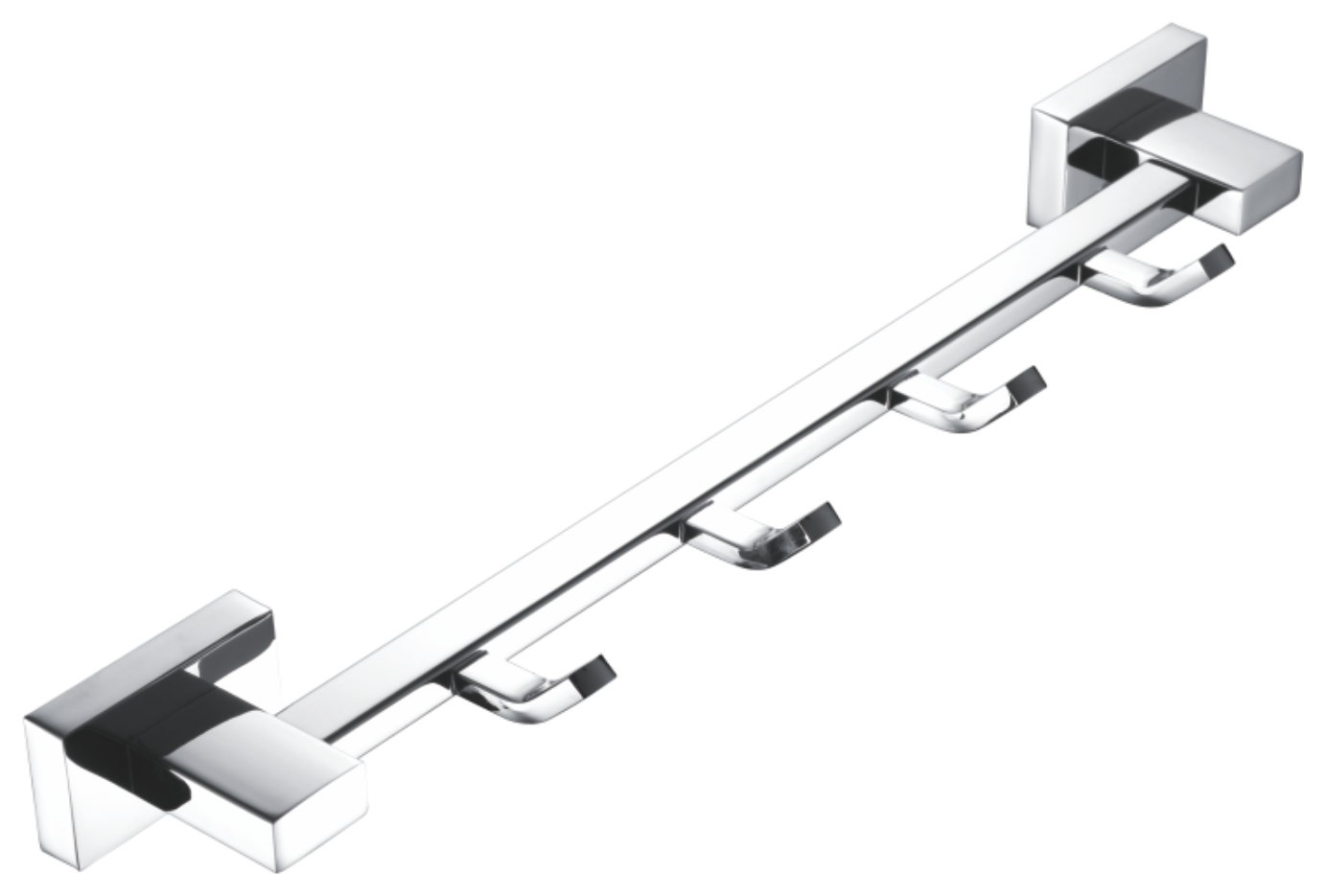 Планка с крючками, (4), хром, B90215-4