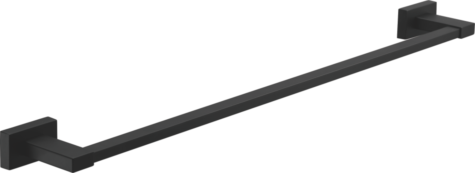 Держатель для полотенец, одинарный, черный, B90301