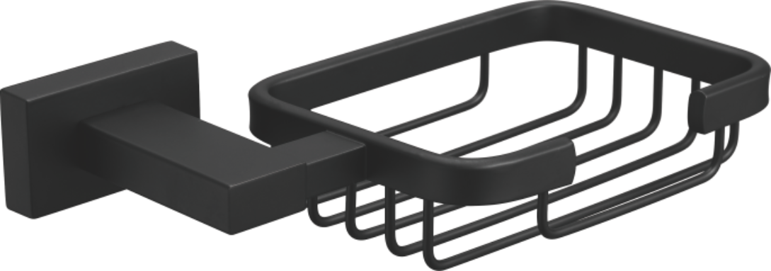 Мыльница, металлическая, черный, B90302-1