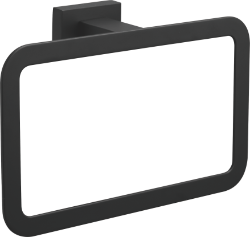 Держатель для полотенец, квадрат (1), черный, B90304