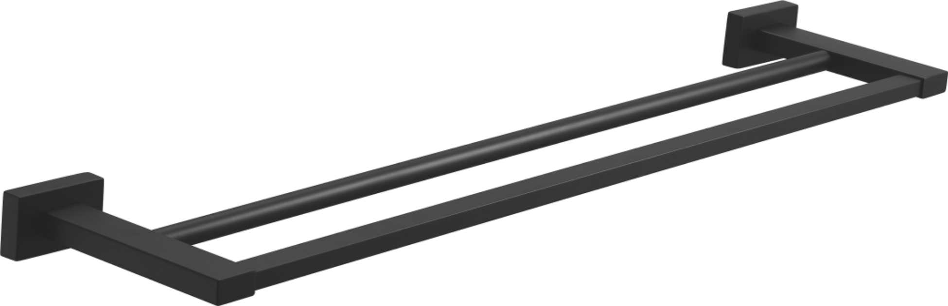 Держатель для полотенец, двойной (1), черный, B90309