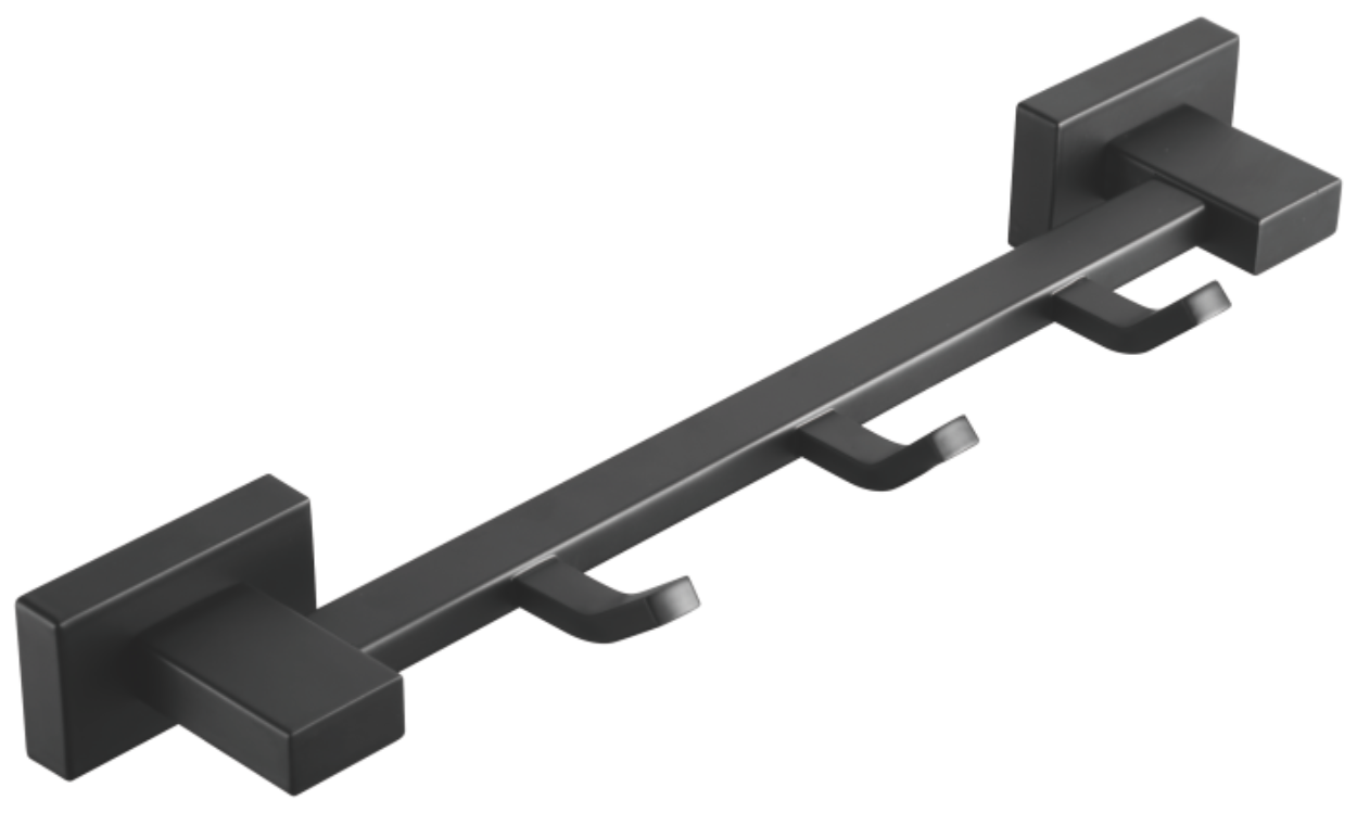 Планка с крючками, (3), черный, B90315-3