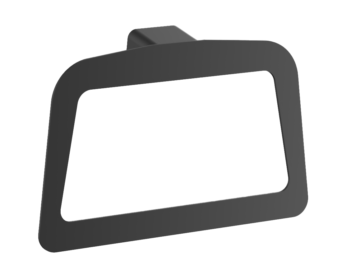 Держатель для полотенец, квадрат (2), черный, B90904