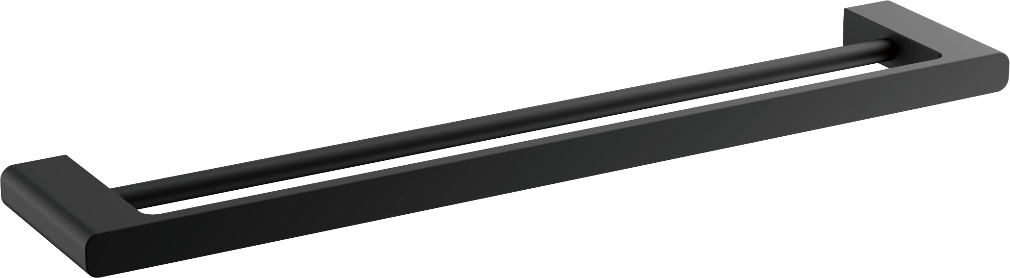 Держатель для полотенец, двойной (1), черный, B90909