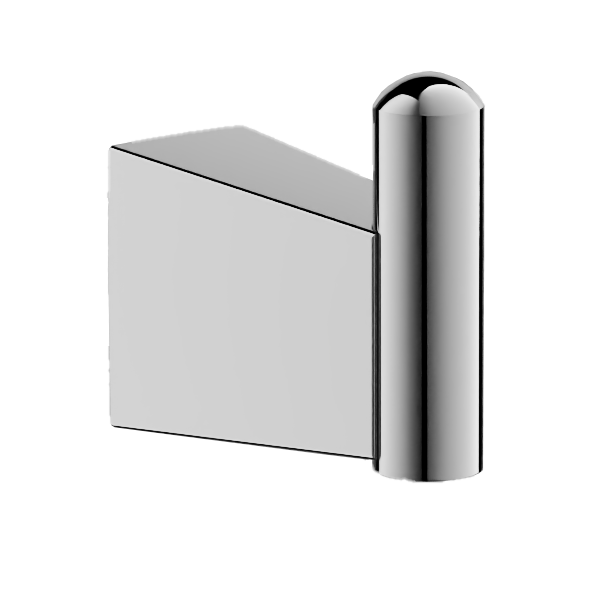 Крючок, одинарный, хром, B91105-1