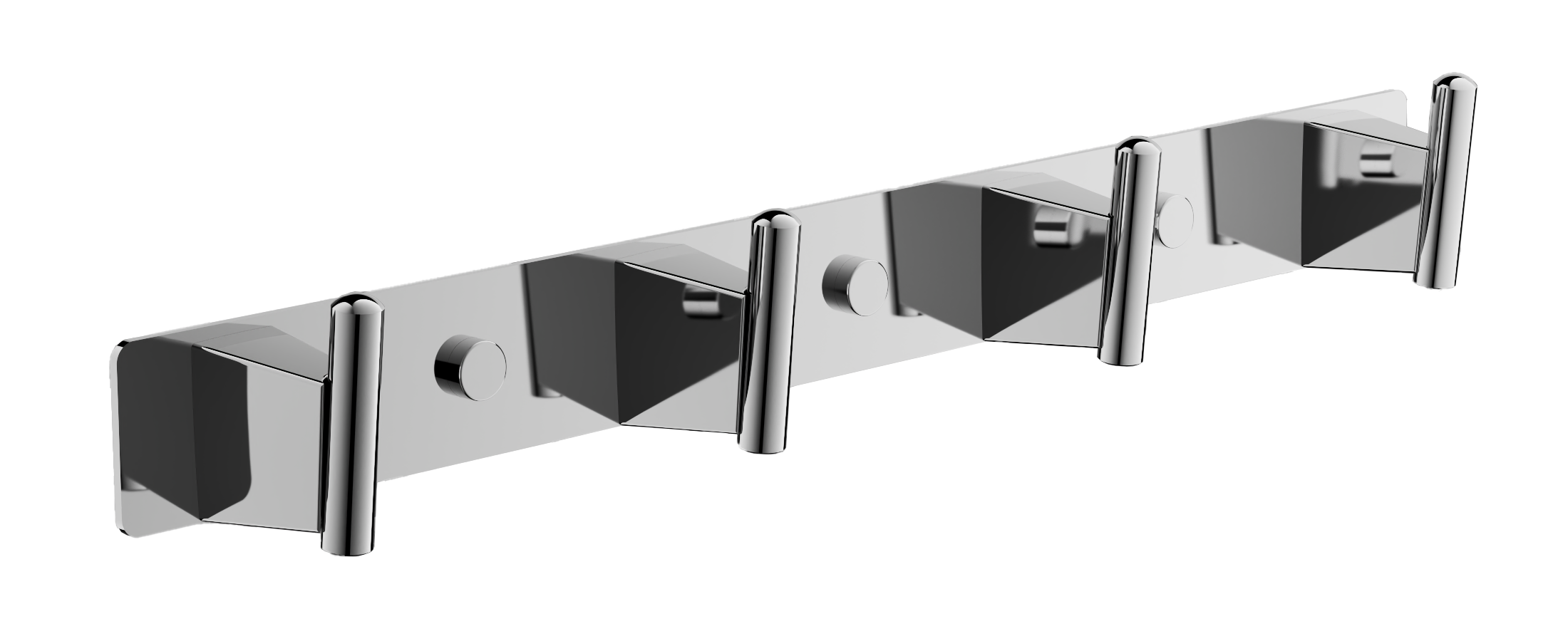 Планка с крючками, (4), хром, B91115-4