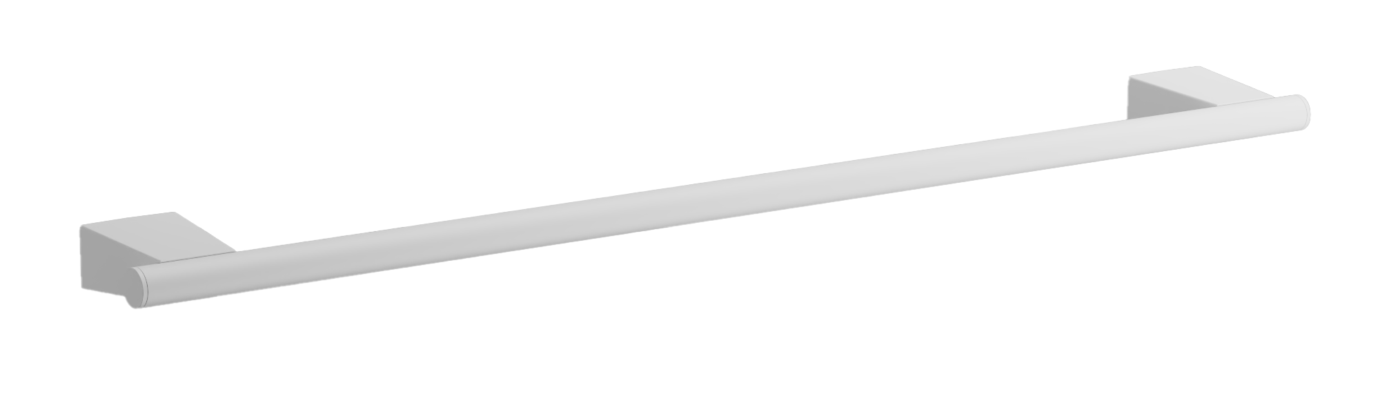 Держатель для полотенец, одинарный, белый, B91501