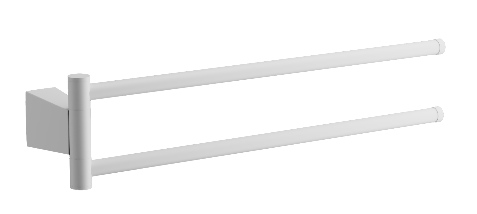 Держатель для полотенец, двойной (2), белый, B91512