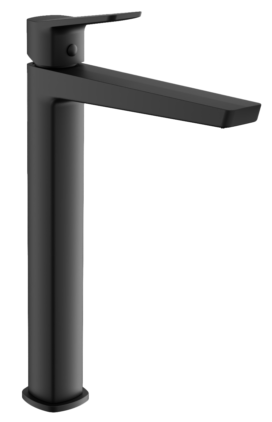 Смеситель для раковины-чаши, высокий, черный, B11715-7